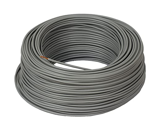 Preisvergleich Produktbild 10 Meter ALPTEG H07V-K Kabel 1,5 mm² grau