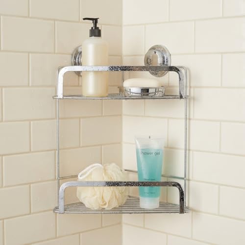 Panier de douche en acier doux argent taille unique Croydex
