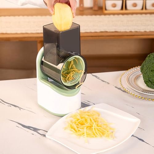 Electric Vegetable Slicer Handheld Salad Shooters Easy Control Rotary Grater Vegetable Shredders for Home Kitchens Kitchen Food Processor - Image 5