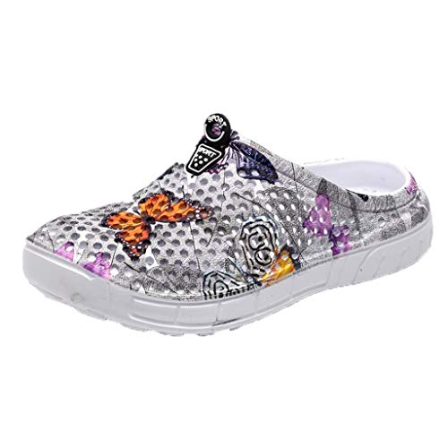 Luckycat Zuecos Unisex para Niños Chanclas para Unisex Adulto Sandalias Planas Verano...