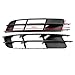 Auto-Tech 2pcs ABS Front Lower Bumper Fog Light Grill Cover Grille Trim Replacement For Audi Q7 MK1 2006-2009