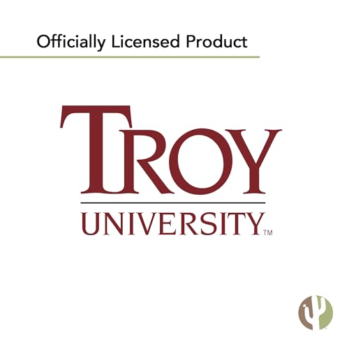 Calcomanía Troy University Trojans de vinilo para laptop y coche con diseño oficial hoja tipo 3-1 7