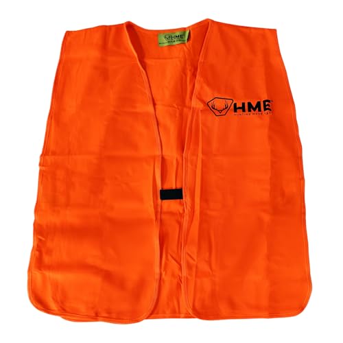 Image of HME Orange Hunting Safety Vest - High Visibility Blaze Orange Vest for Hunters