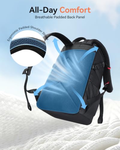 CROSSGEAR Lightweight Laptop Backpack 15.6 Inch Computer Bag Rucksack 26L - image 4