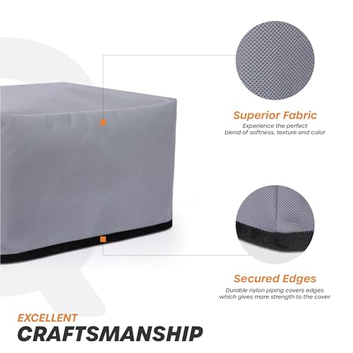 Image of Cranique Non Woven Dust Proof Water-Resistant Wet Grinder Cover for Table Top 2 Litre Ultra Grind+ Gold (Grey)