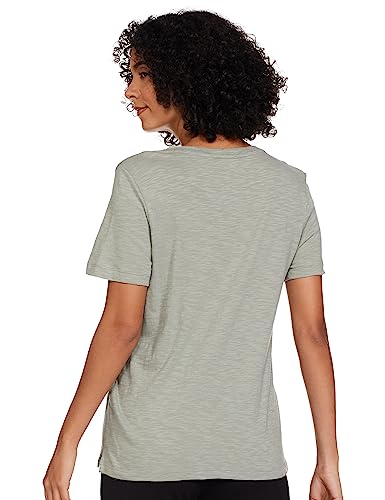 Image of Marks & Spencer Womens Solid Cotton V-Neck Everyday Fit T Shirt
