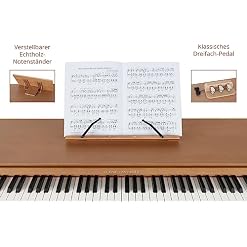 Classic Cantabile DP-730 OK Piano numérique 88 touches clavier pondérée action de marteau – Table avec piano électrique intégré – Porte-notes et triple pédalier inclus – USB MIDI et prise casque - Les Beatles, Paul McCartney, John Lennon, RIngo Starr, George Harrison Classic Cantabile DP-730 OK Piano numérique 88 touches clavier pondérée action de marteau - Table avec piano électrique intégré - Porte-notes et triple pédalier inclus - USB MIDI et prise casque – Image 7