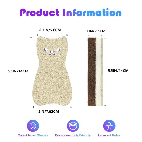 Katzenförmige Küchenschwämme,Kratzfest,strapazierfähig,Scheuerschwamm für Geschirr,Töpfe und Pfannen,doppelseitiger Reinigungsschwamm(4 Stück)