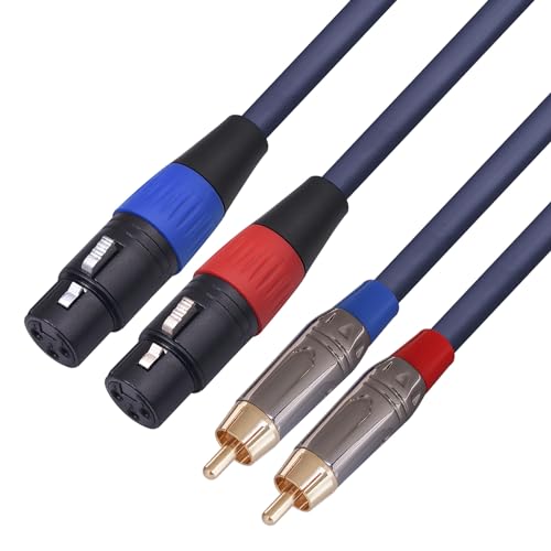Câble double XLR vers RCA pour connecter votre microphone à votre home cinéma
