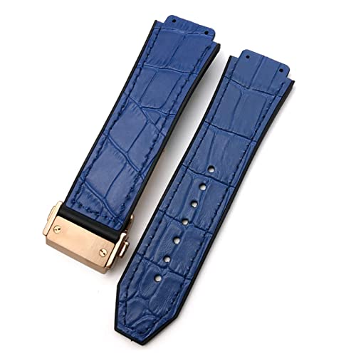 Bracelet de montre sport en silicone avec adaptateur 25mm 19mm noir