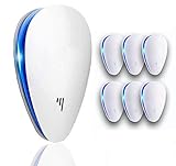 Ultrasonic Pest Repeller(6 Pack), 2021 Pest Control Ultrasonic Repellent, Electronic Repellant - Bug Repellent for Ant, Mosquito, Mice, Spider, Roach, Rat, Flea, Fly
