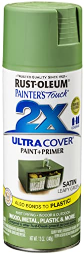 Rust-Oleum Painters Touch 2X Ultra Cover Spray Paint Satin Leafy Green
