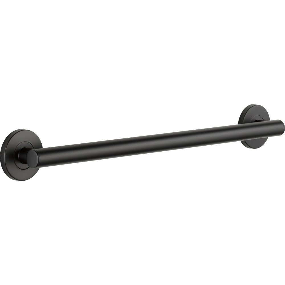 DELTA FAUCET 41824-BL Haltegriff, 61 cm, Moderner dekorativer ADA-Stützgriff, Mattschwarz