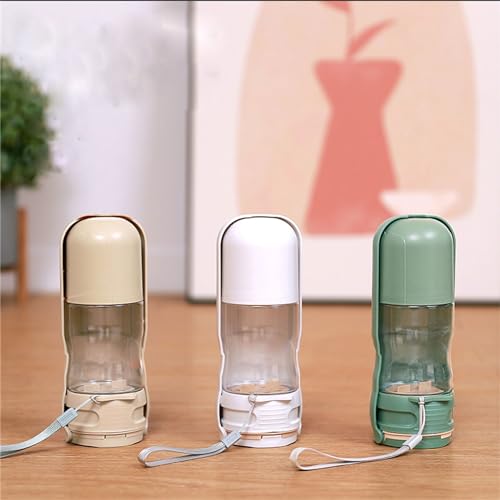 Dispensador de agua para perros portátil con compartimento para comida 5
