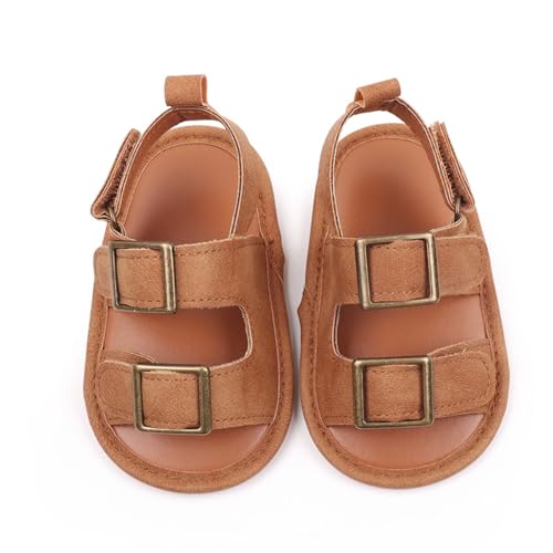 Toddler Boys Girls Buckle Sandals Comfort Open Toe Sandal with Adjustable Back Strap My First Pair Sandals Shoes