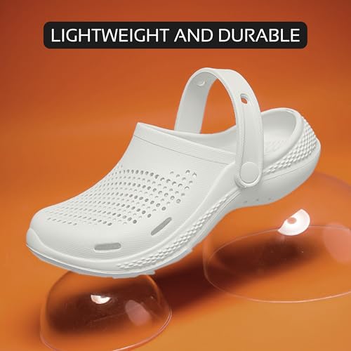 Image of Kraasa Men's Lightweight Extra Soft Men's Classic Casual Sports Clogs /Sandals with Adjustable Back Strap for Adult | Anti Skid, Comfortable| Waterproof & Everyday Use Mules for Gents /Boys