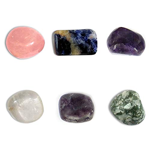 Image of Reiki Crystal Products Certified Natural Crystal Tumble Stone Kit | Multiple Crystal Stone Sets for Meditation, Reiki, Chakra & Spiritual Practices