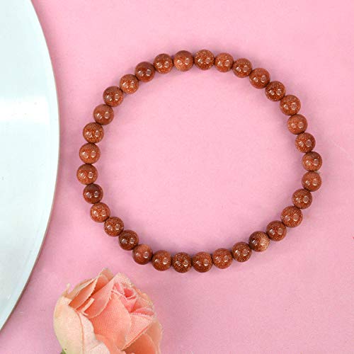 Image of Reiki Crystal Products Natural Crystal Stone Bracelet 6 mm Round Beads for Men & Women | Gemstone Jewellery Bracelet | Reiki Charged | Multiple Stone Variants Available