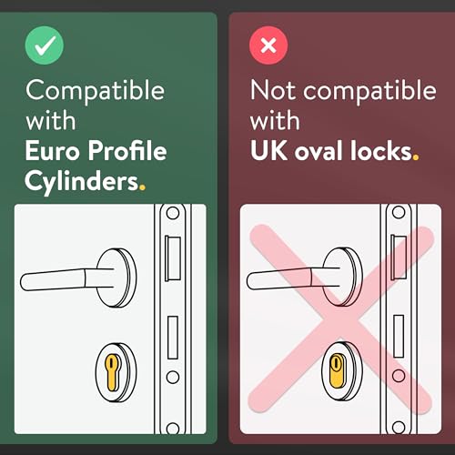 Nuki Smart Lock Ultra (Euro Profile) Electronic Door Lock with Bluetooth, WiFi & Matter, for Easy Integration in smart Home, Unlock Door remotely, with 3 Different Locking speeds, Stainless Steel - Image 4