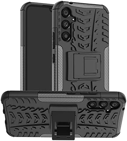 iCatchy for Samsung Galaxy A34 Case, Heavy Duty Hard Tough Dual Layer Hybrid Shockproof Cover compatible For Samsung Galaxy A34 Phone Case (Black)
