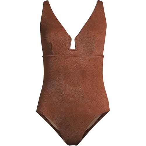 Lands' End Women's Crepe Rectangular Wire One Piece3