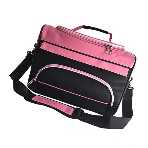 1pezzi Borsa Cosmetica Multifunzionale Tela Con Manico e Tracolla Organizer Per Strumenti Da Trucco Da Viaggio Pratica e Capiente Per Parrucchieri e Makeup Artist