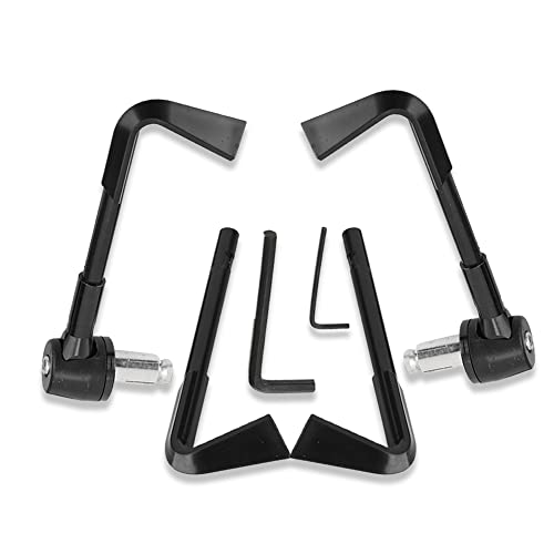 KIMISS Universal CNC Moto Poignée Garde Leviers De Frein Protège Garde Moto Protecteur Guidon 22MM(Noir)
