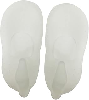 جوارب قارب من السيليكون، جوارب غير مرئية، جوارب غير قابلة للانزلاق، جوارب سيليكون مضادة للتشقق، جوارب سيليكون للنعل الداخلي للكعب، جوارب بيضاء تحافظ على مسار القدم المتشققة، من فوميز.