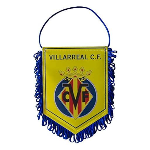 Villarreal CF Mini Banner Unisex, Amarillo y Azul, Talla Única | Ya disponible en tu tienda friki favorita! En mundofriki.es!