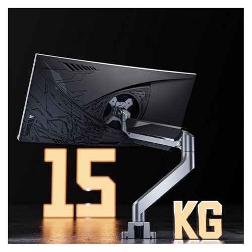 Soporte de monitor doble NBYGSC para evitar dolor de cuello elevando dos pantallas grandes 3