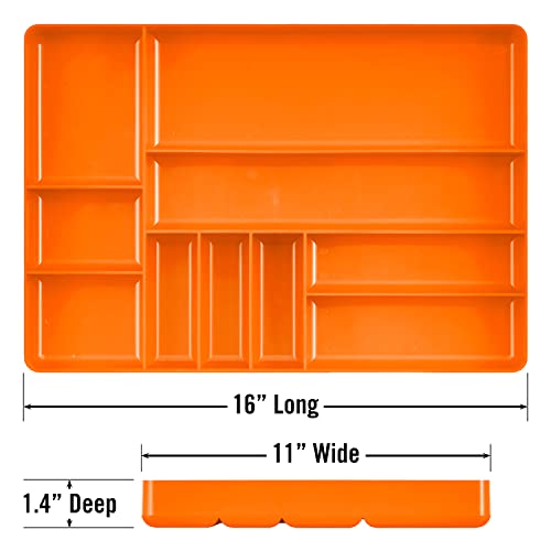Ernst Manufacturing 5019 Home and Garage Organizer Tray 10 Fächer Orange – Ansicht 7