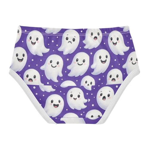 Joisal Stylish Toddlers Underwear Floral 2t Cotton Girl Panties Cute Cute Cartoon Ghosts Purple Briefs Underpants2