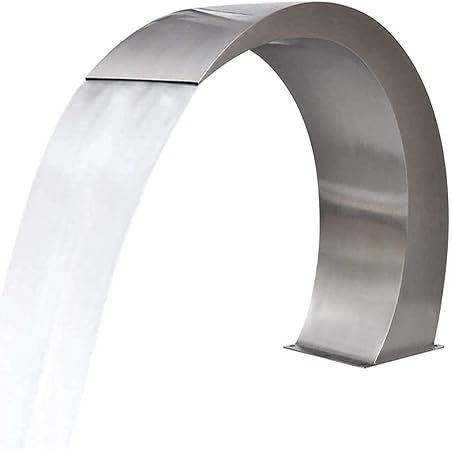 Image FBITE Waterfall Pool Fountain Stainless Steel Outdoor Waterfalls Sheer Descent Pond Water Feature Image FBITE Waterfall Pool Fountain Stainless Steel Outdoor Waterfalls Sheer Descent Pond Water Feature