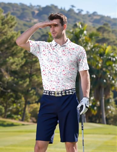 COOFANDY Golf Polo Shirt