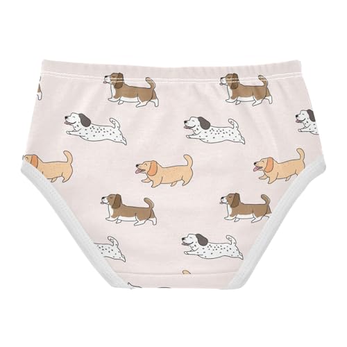 Wusikd Cartoon Dog Girls' Underwear Cotton Cute Girls Briefs Soft Toddler Underwear 6T2
