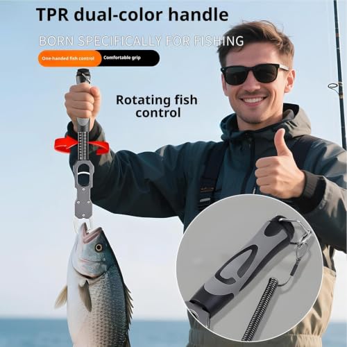 Agarrador de labios para pesca con báscula y giro 360 4