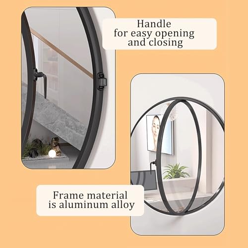 Ventana de ventilación giratoria 360° con manija y aluminio 4