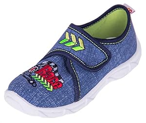 LEMIGO LEMIGO Jungen Hausschuhe mit Klettverschluss Freizeitschuhe Robert mit Leder Einlagesohle LEMIGO LEMIGO Jungen Hausschuhe mit Klettverschluss Freizeitschuhe Robert mit Leder Einlagesohle