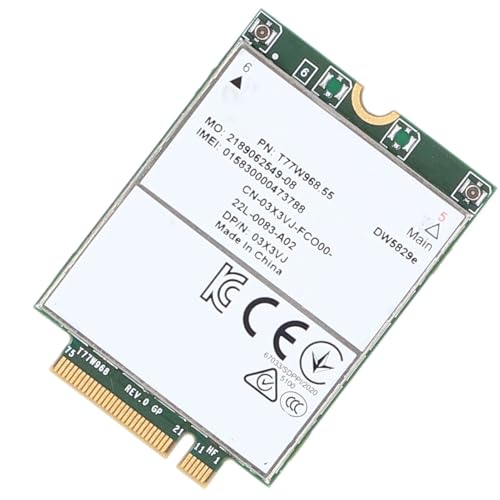Módulo 4G, T77W968 DW5829e Cat 16 LTE Tarjeta de Red para laptops 7320 7330 7520 7530 7430, Tecnología MIMO 4x4, Material PCB premium miniatura 7