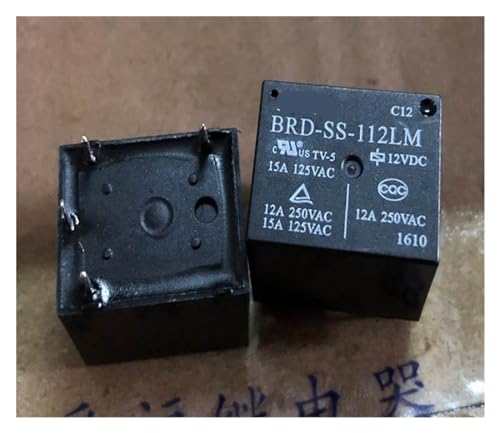 Relé de 4 pines BRD-SS-112LM conmutador T73-1A-12V-12A para placas electrónicas