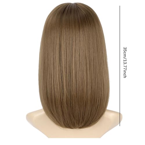 Perruque synthétique simulée cheveux humains haute qualité