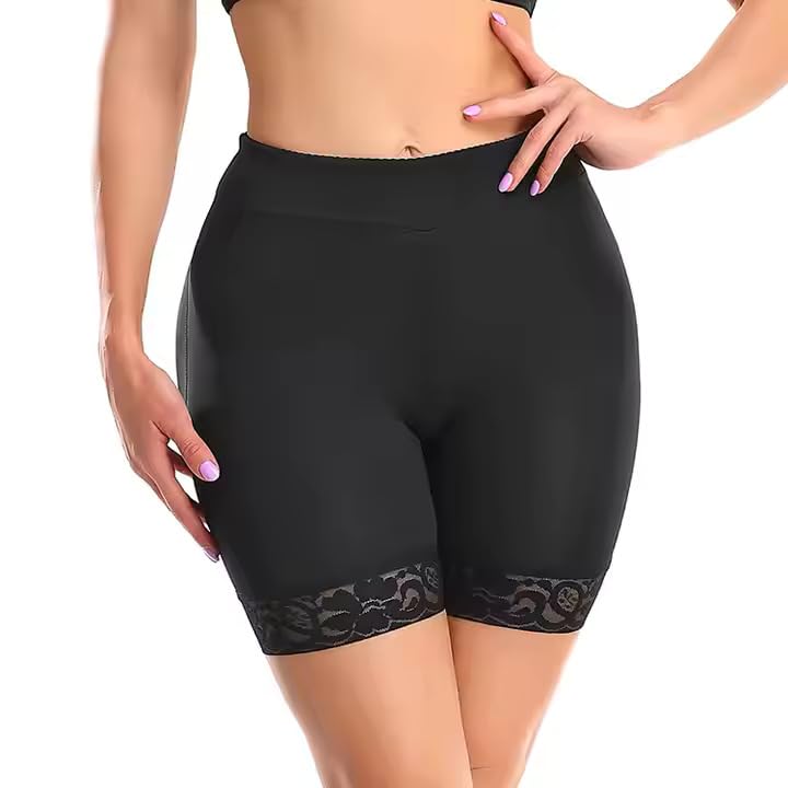 Cotton Blend Under Skirt Shorts High Waisted Regular Slim Fit Stretchable Safety Under Dresses Shorts Lace Boyshorts-image-40