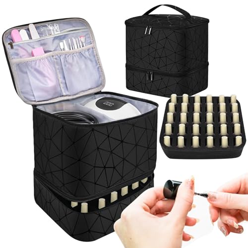 Mallette vernis à ongles double couche pour 30 flacons