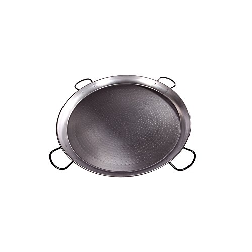 Vaello La Valenciana Polished Steel Valencian Paella Pan, 80 cm, 80cm, Silver