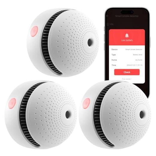3-Pack Smart Wi-Fi Smoke Detectors
