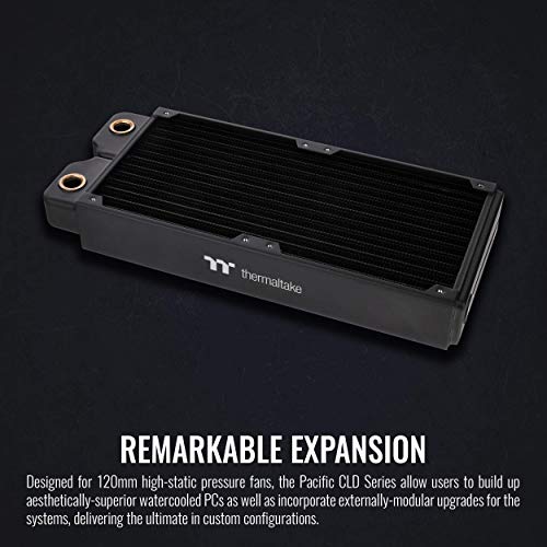 Image of Thermaltake Pacific DIY CLD240 40mm Thick High-Density Double Micro Fins Copper Radiator CL-W281-CU00BL-A