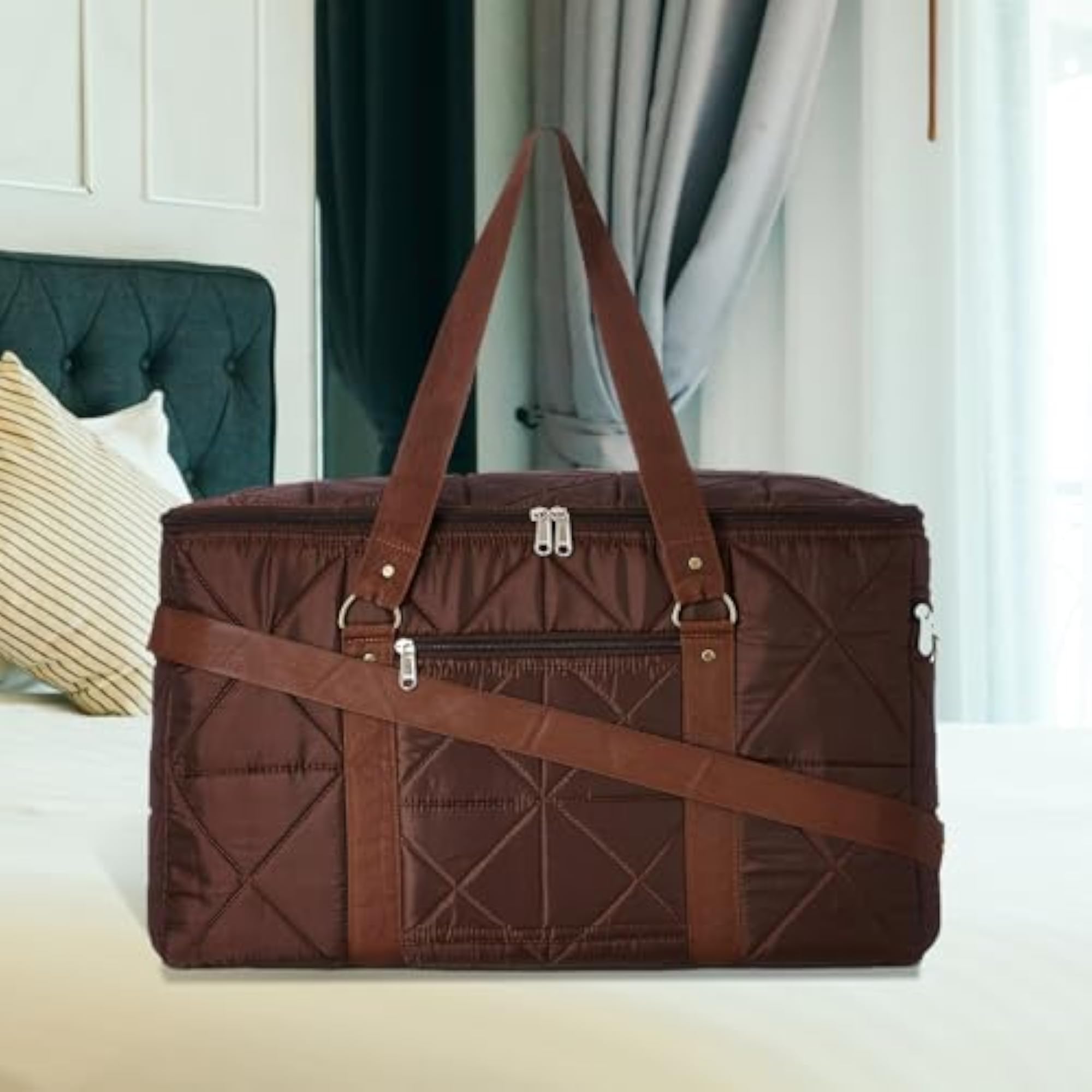 Parachute Travel Storage Duffle Bag with Zipper Closure