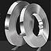 Metal Banding Strap, 304 Stainless Steel Strapping Band Coil, Banding Strapping Roll 1/2 in Width 95 ft Length, 0.02 inch Thickness, Rounded and Smooth Band Edges