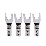 Viborg Audio4XPure Copper Rhodium Plated Spade Plug Connector