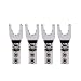 Viborg Audio4XPure Copper Rhodium Plated Spade Plug Connector